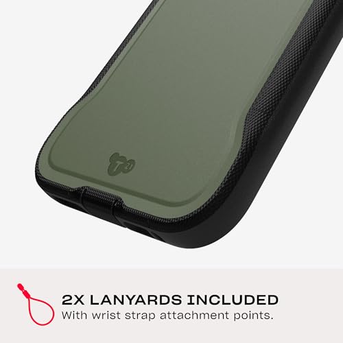 Image of Tech21 EvoPro for iPhone 16 Pro Max Compatible with MagSafe - Impact Protection Case 21x Military Standard Tested - in Khaki /Black