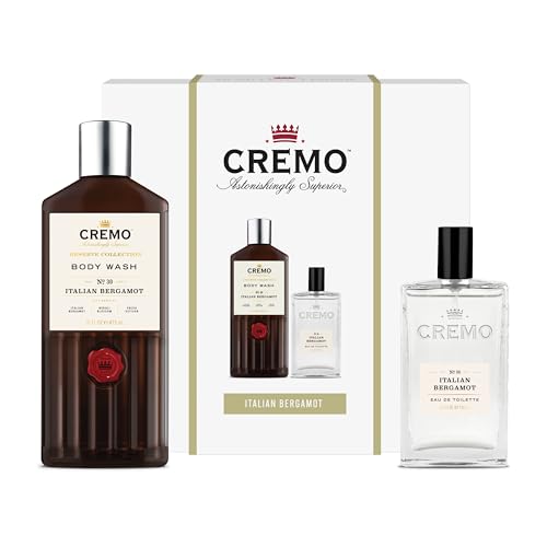 Image of CREMO ITALIAN BERGAMOT Gift Set for Men - Eau de toilette 100ml + Body Wash 473ml - Spicy fragrance