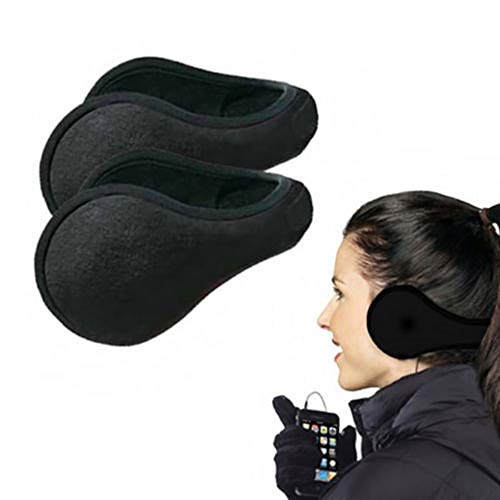 New Ear Warmers Fleece Earwarmer Mens Womens Behind The Head Band 2 Ear Muffs Winter