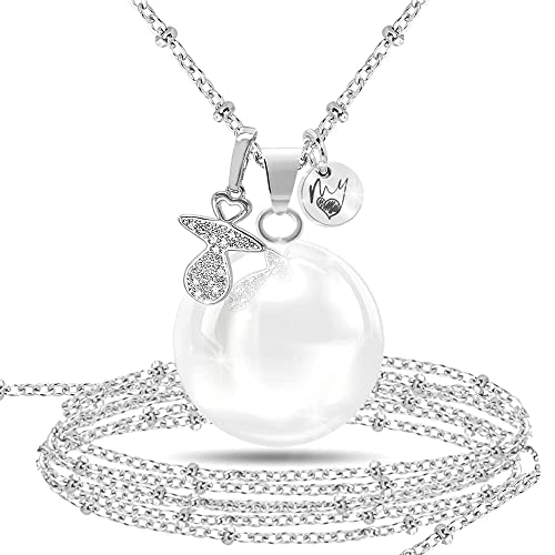 LOVEMYCOCCA Collana Donna Chiama Angeli Gravidanza con Charm Ciuccio,...