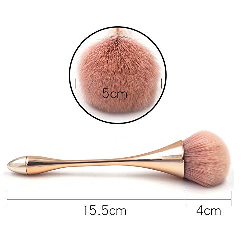 Large Flat Top Kabuki Foundation Brush By Keshima Premium Makeup Brush for Large Coverage Loose Powder Bronzer Blush Blending Buffing Face Brush (Size : A)