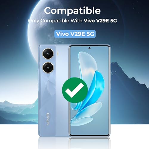 Image of A rtistque Back Cover Case for Vivo V29e 5G | with Inner Fabric | Stylish AirBag Case | Liquid Stripe Silicone | Camera Protection | Anti Slip Grip | Vivo V29e Back Cover - Blue