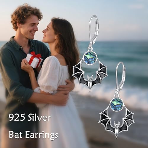 Spider Bat Snake Earrings 925 Sterling Silver Gothic Dangle Earrings Goth Halloween Jewelry Gifts for Women Friend3