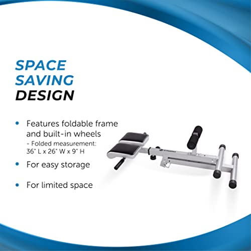 Stamina Hyperextension Bench 2014 - Adjustable And Foldable Exercise Bench Roman Chair With Smart Workout App - Up To 250 Lbs Weight Capacity #TOP6