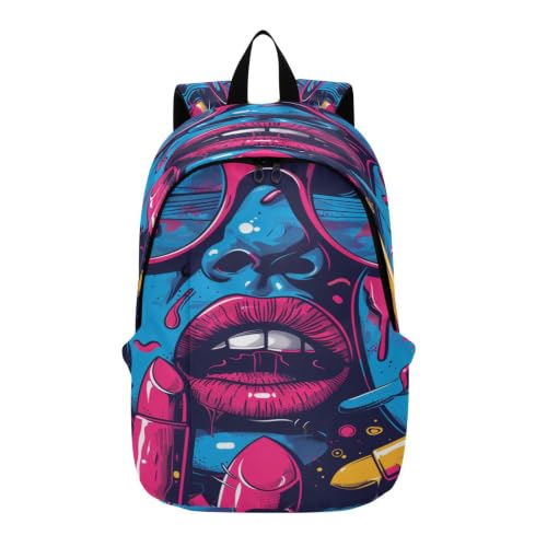 Sac à dos ordinateur portable avec bretelles rembourrées art abstrait