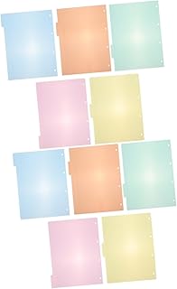 NOLITOY 20 Peças Placa De Índice Divisor Divisor De Escritório Adesivos Transparentes Etiquetas De Plástico Cartões De Indexação Divisores De Papel Abas Divisores De Índice Abas De Índice