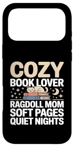 Cozy Book Lover Ragdoll Mom �\�t�g�y�[�W �Â��Ȗ� �X�}�z�P�[�X iPhone 17 Pro Max �p