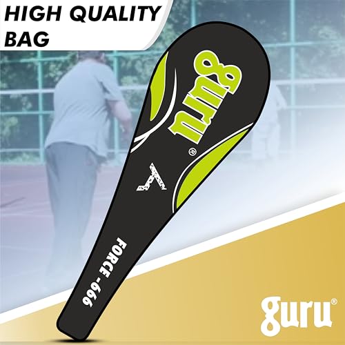 Image of GURU Force-666 Badminton Racket Pack of 1 for Men, Women Boys & Girls with Cover