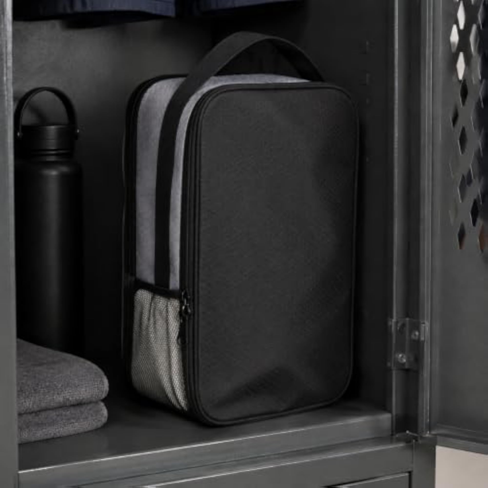 Travel Shoe Bag with Handle, Double-Layer Breathable Organizer