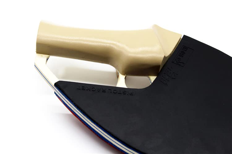 Raquette de tennis de table, design pistolet, 9ème génération, raquette de ping-pong avec étui