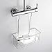 Ibergrif M34028 Estantería Ducha sin Taladros, Colgante de Inoxidable, Cesta Jabon Grifo,...