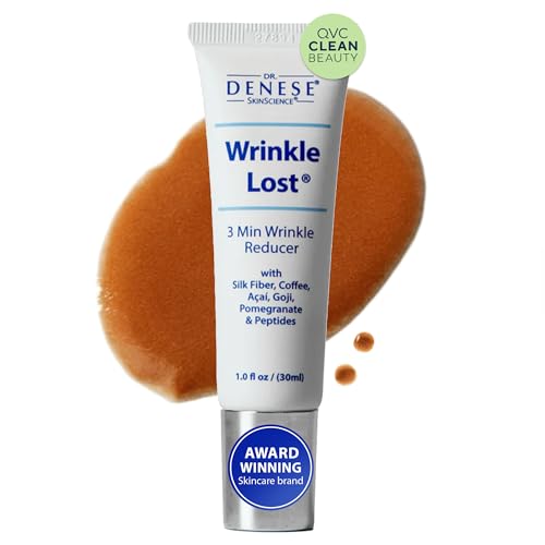 Dr. Denese Wrinkle Lost Line Reducer 1 oz – Hydrating Serum with Silk Protein Fiber Technology for a Smoother Appearance – Lightweight Daily Formula for All Skin Types and Mature Skin Care