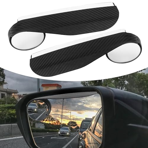 SHANLEIFAFA 2 Piezas Espejos de Punto Ciego y Espejo Retrovisor Cubierta de Lluvia Espejo para Ford Puma AB Bj. 2019 -, 360 Grados Ajustable Accesorios para el Coche