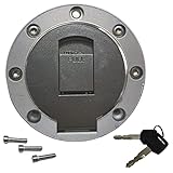 【ティーグルブラン】 ヤマハ 汎用 オイル キャップ バイク 用 燃料 カバー 7穴 タンク スペア キー 付き 蓋 フューエル キャップ オートバイ