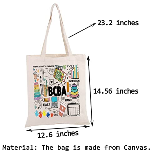 PWHAOO Board Certified Behavior Analyst Tote Bag Behavior Analyst Tote Bag BCBA Therapist Gift4