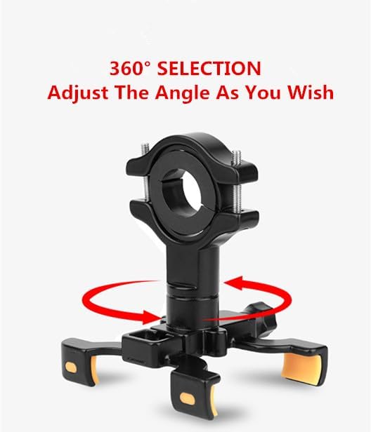 Miniatura 3 de Soporte ajustable para teléfono de bicicleta de 360, soporte universal para teléfono de motocicleta con agarres de silicona antideslizantes, ajuste