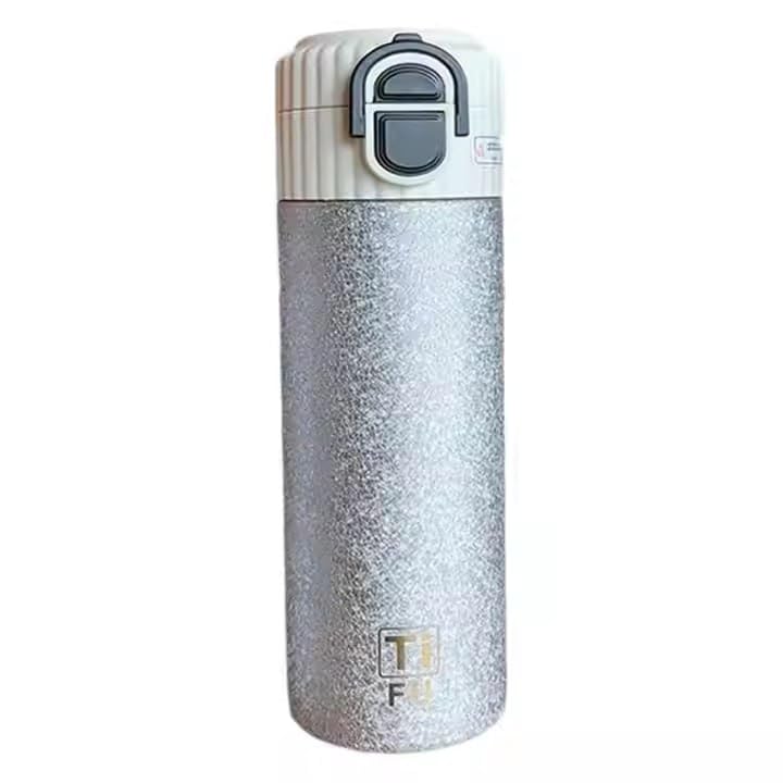 Titanium Water Bottle Vacuum Insulated Titanium Thermos Flask for Home, Office & Outdoor Use – Durable, Leak-Proof, Hot & Cold Retention High-End Large 520 Capacity