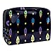 Neceseres para Maquillaje de niños Patrón de Estrellas de Nave Espacial Animales Bonitos Bolsa de Almacenamiento de Viaje Impermeable de PVC Impresa Personalizada 18.5x7.5x13cm