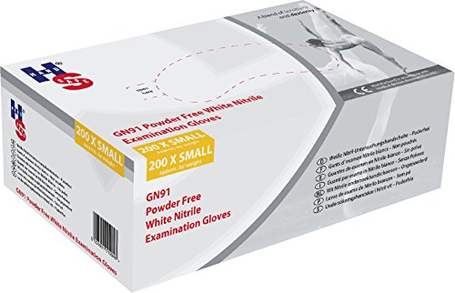 Sgo gn91 X S cobalto sin polvo guantes de nitrilo, Handsafe, 3.0 G, XS, azul (Pack de 200)