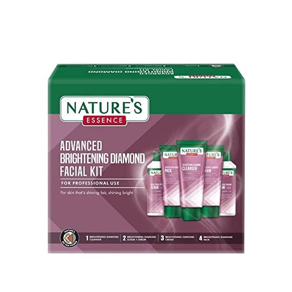 Image of Nature's Essence Advanced Brightening Diamond Facial Kit 452gm for Skin Shining & Bright