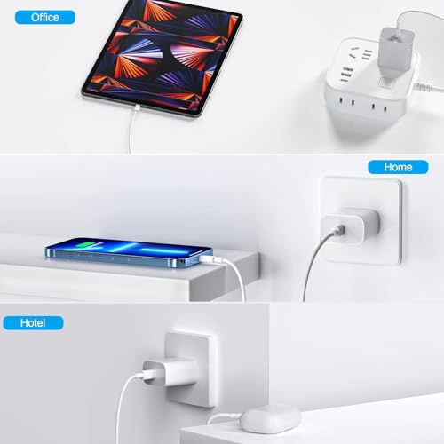 Image of Type C Charger Fast Charging,4 Pack USB C Charger Block,20W Type C Fast Wall Charge Power Adapter for i Phone 17 /17 Plus /17 Pro /16 /16 Plus /16 Pro /15 /15 Plus /15 Pro /S25 /S24 and More