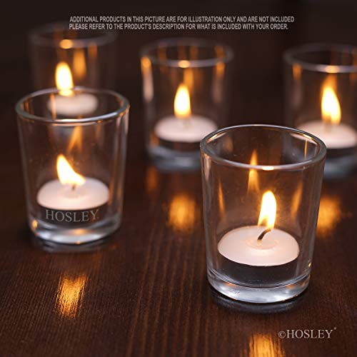 Hosley's Set Of 72 Crystal Clear Votive/Tea Light Glass Candle Holders. Bulk Buy. Ideal For Parties, Wedding, Special Events, Aromatherapy And Everyday Use. Tealights O2 #TOP4