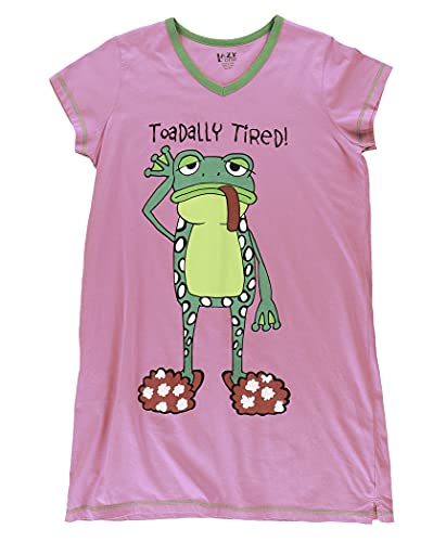 Lazy One Women's Nightgown, Funny V-Neck Sleep Shirt for Women, Novelty Pajama Shirts3