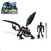 MINGZE Modèle Jouet Dragons 3 - Figurine d'action, Pack Dragon & Viking, Harold & Krokmou, Harold & Lightfury, Film Dragons 3 Le Monde Caché (Toothless and Hiccup)