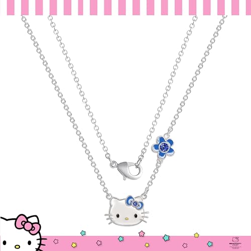 SALLY ROSE Sanrio Hello Kitty Birthstone Necklace 18" - Silver Plated Hello Kitty Necklace with Birthstone Officially Licensed4