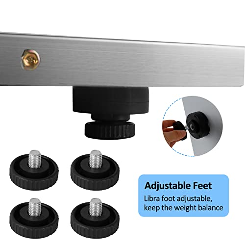 Julymoda Digital Livestock Scale 660Lbs X 0.2Lbs,21'' X 17'' Large Pet Vet Scale Stainless Steel Platform Animal Scale,Electronic Postal Scale, Shipping Scale, Industrial Floor Scale, Cat Dog Scale #TOP5