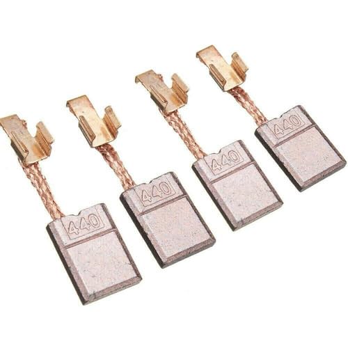 Gettimore Lot de 4 balais de charbon pour Makita CB440 194427-5 compatibles avec DTfor D146 Dfor HP456 Dfor HP458 Bfor HP456 BDF446 Bfor HP454 - Dimensions : 3 mm x 10 mm x 13,4 mm