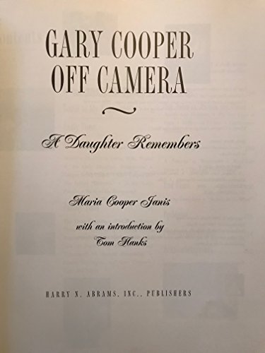 Gary Cooper Off Camera bel ouvrage photographique de collection cinéma