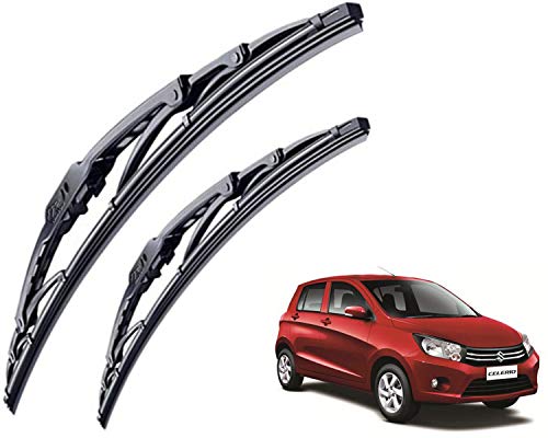 Image of WolkomHome High Performance OE Car Wiper Blade Replacement set of 2 Pc Right 22 inch Left 14 inch for Maruti Suzuki Celerio