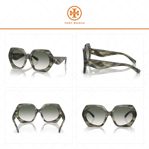 Tory Burch TY7195U Hexagonal Sunglasses for Women +BUNDLE with ACCESSORY EYEWEAR KIT3