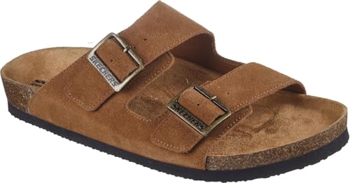 Skechers - Mens Aidan - Leelan Slide Sandal, Color Chestnut, Size: 11 M US