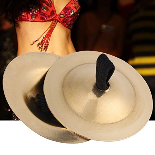 Tyenaza TYENAZA3DEYB9WGAF Finger Cymbals, 2Pcs Belly Dance Finger Cymbals Brass Finger Dancing Zills Musical Instrument Dancing Accessory thumb #3