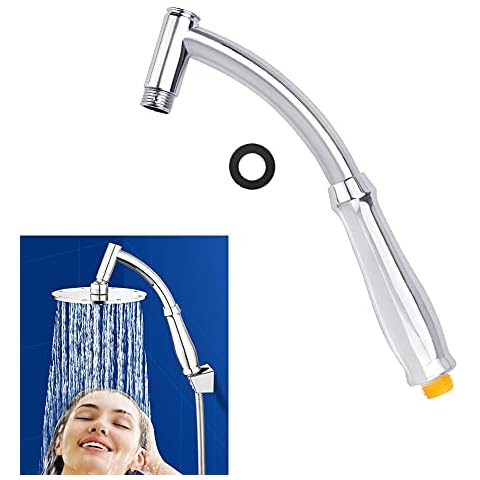 ANTHYTA Shower Extension Arm,Rainfall Shower Extension Replacement,Shower Head Extender,Plastic Shower Head Extension,Easy to Fit,Adjustable Shower Arm for Bath Rain Shower Head Cover