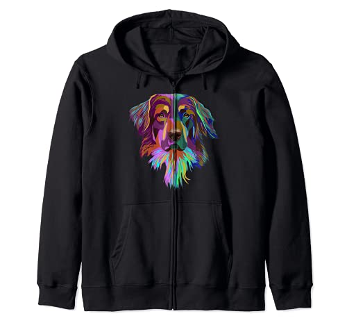 Splash Dog Hovawart Zip Hoodie, Black