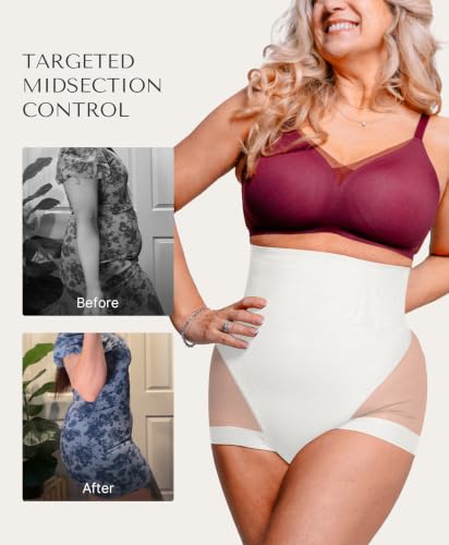 Image of SHAPELLX Women High Waist Tummy Control Slips Shapewear Panties Under Dress