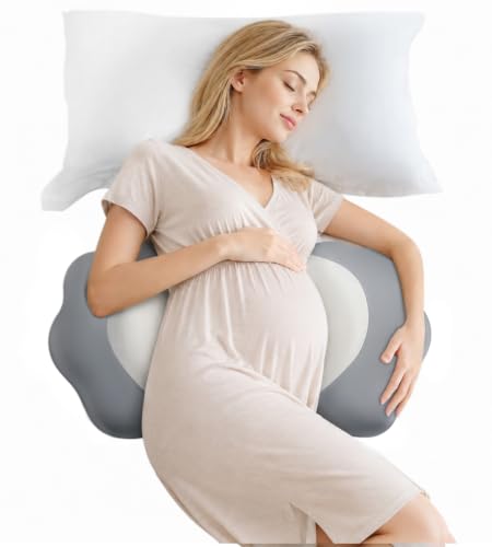 Image of DONAMA Memory Foam Pregnancy Pillow, Maternity Wedge Pillow for Back Belly HIPS Support, Adjustable Maternity Pillows for Pregnant Women, Side Sleeping Pregnant Pillows with Cooling Pillowcase