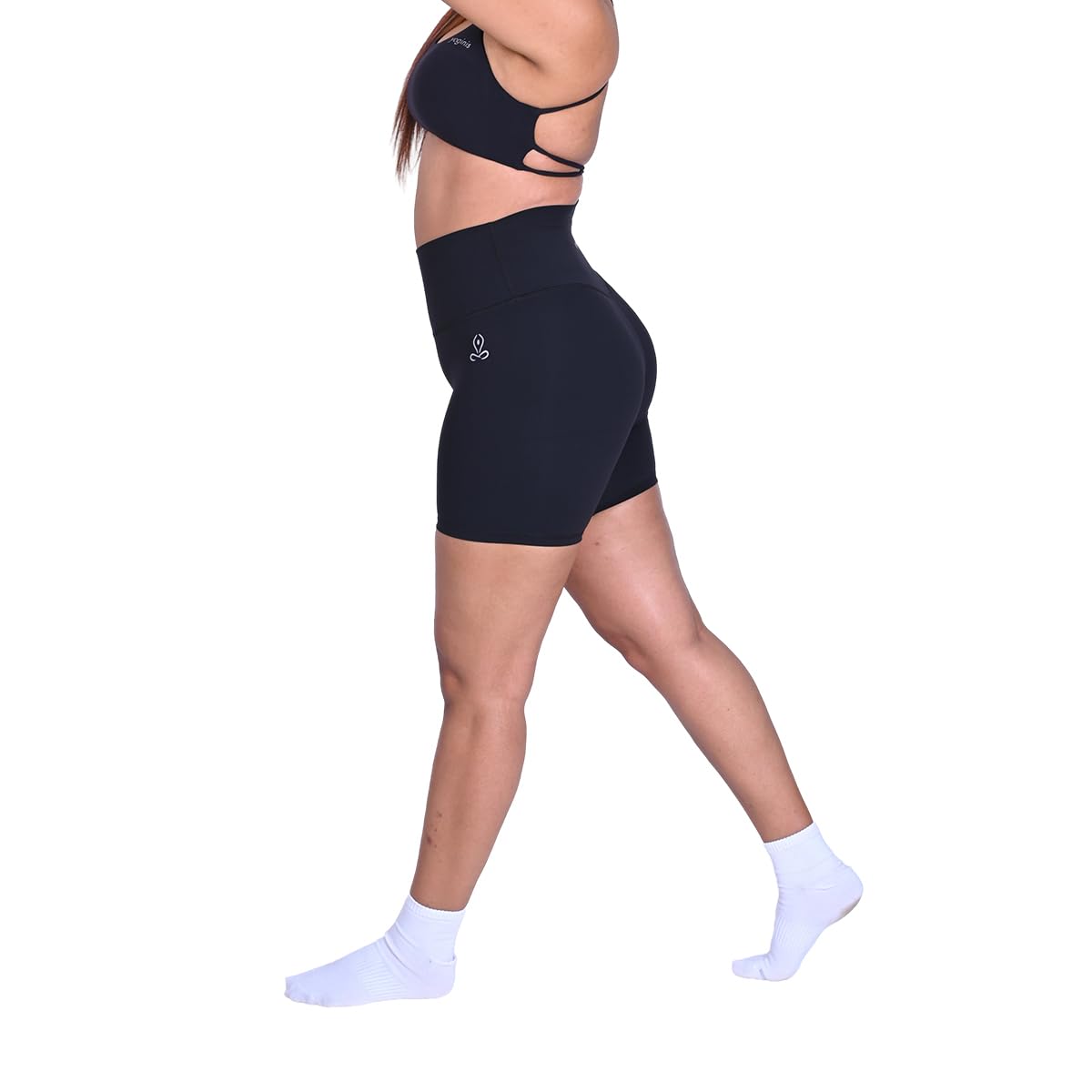 YOGINIS High Waist Workout Shorts for Women & Girls | Stretchable Yoga, Gym & Sports Activewear | Lightweight, Breathable, Quick-Dry & Sweat-Wicking Fabric-picture-11