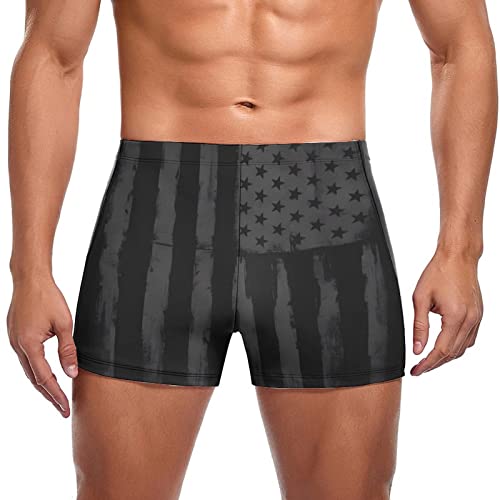 Traje De BañO Hombre, Traje De BañO para Hombre con Estampado del DíA De La Independencia Moda De Verano Informal con Estampado Digital Pantalones Cortos hasta La Pierna