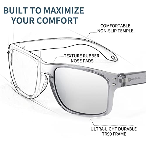 FEISEDY Polarized Sports Sunglasses for Men Women, Classic Fishing Driving Cycling Goggles, UV400 Protection B22343