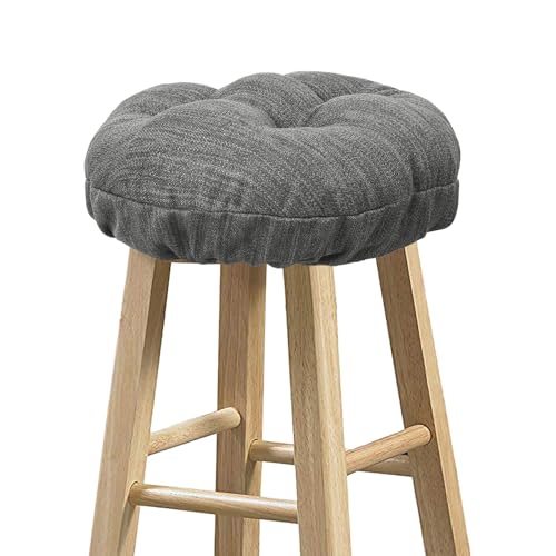 baibu Stool Covers Round, Super Soft Round Bar Stool Cushion Covers Seat Cushion - One Cushion Only(Grey,12