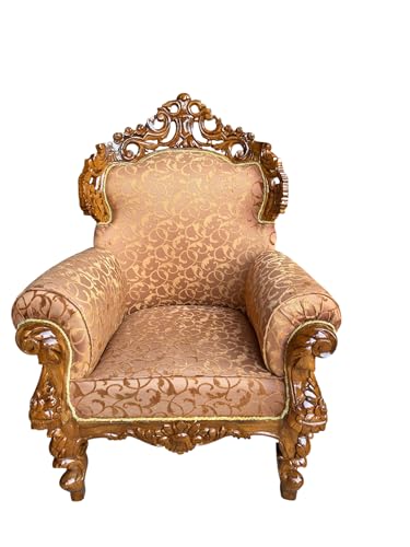 Image of Wooden Sofa Set Carving for Living Room (5 Seater Sofa @5)