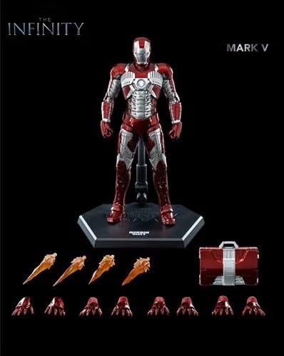 Image of ZD Box Toys Collectible Action Figure Full Box Set: Anniversary Series Non-Luminous Version 1:10 Scale 17cm Super Hero (MK - Iron Mark 5)