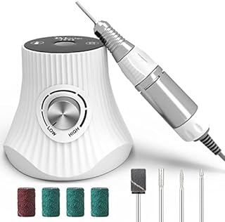 Frezarka do Paznokci, JCMaster PowerPro+ Profesjonalny Elektryczny Pilnik do Paznokci 35000 obr./min, wyświetlaczem LED, Frez do paznokci żelowych Manicure Pedicure