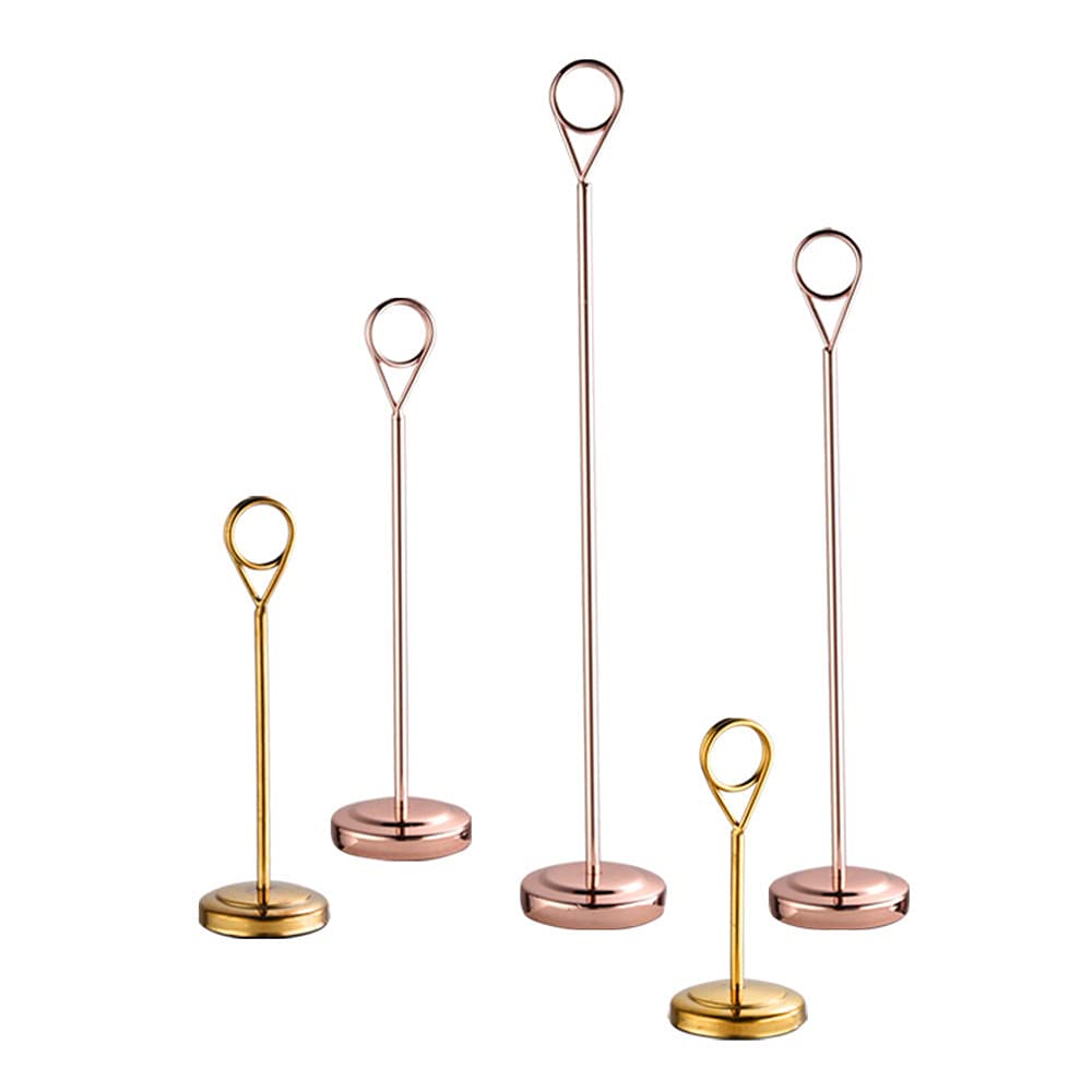 Candlestick/Disc Supreme Couple/Label/Metal Base-12 inch 31cm Rose Gold