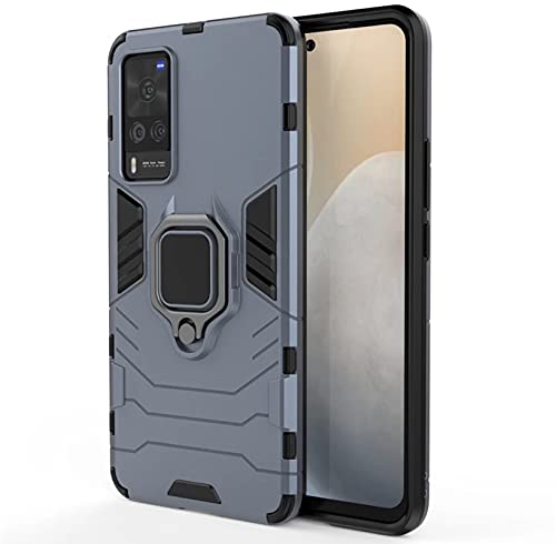 Glaslux TPU Vivo X60 Pro Defender Case | Rotating Ring Holder & Kickstand In-Built | Military Grade Armor | Bumper Back Cover For Vivo X60 Pro (Grey) (B09BM3QHCN) Amazon Price History, Amazon Price Tracker