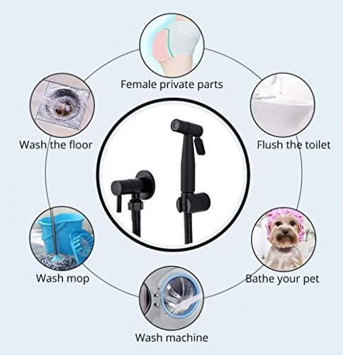 Rubinetti Da Cucina Bidet Nero Spruzzatore Per WC Rubinetto Per Doccia Igienico Bidet Doccetta Per Bagno Rubinetto Per Montaggio A Parete Accessori Per Il Bagno